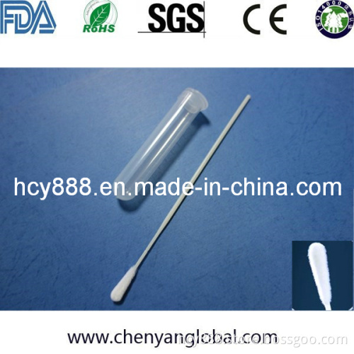 Flu Bird Virus Collection Swab Sterile Transport Flocked Nylon Swab with Medium